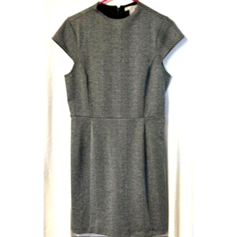 H & M Cap Sleeved Herringbone Dress Women's Size Large